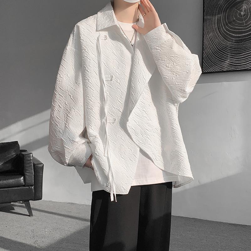 2025 Spring and Autumn Pu Handsome Coat Men's Ins High Street Fashion Brand Hong Kong Style Japanese Harajuku Style Korean Style Trendy Loose Jacket