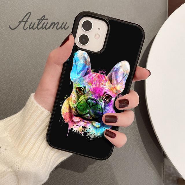 Cute French Bulldog Boston Terrier Phone Case for iPhone 17 Air 15 16 11 12 13 14 Pro Max Plus Cover coque Fundas