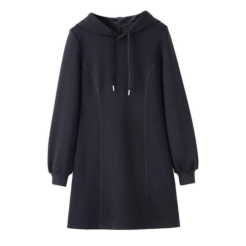 

2025 Весна Корейский Большой Размер Повседневная Футболка Толстовка для Женщин 4XL (165-180 lbs) чёрный