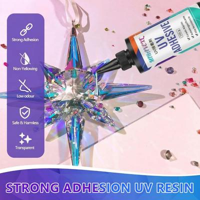MIRAVEXL UV Resin Kit with Upgraded Light Fast Curing Clear UV Glue Flashlight Seconds Bonding for Jewelry Glass Plastic Repair