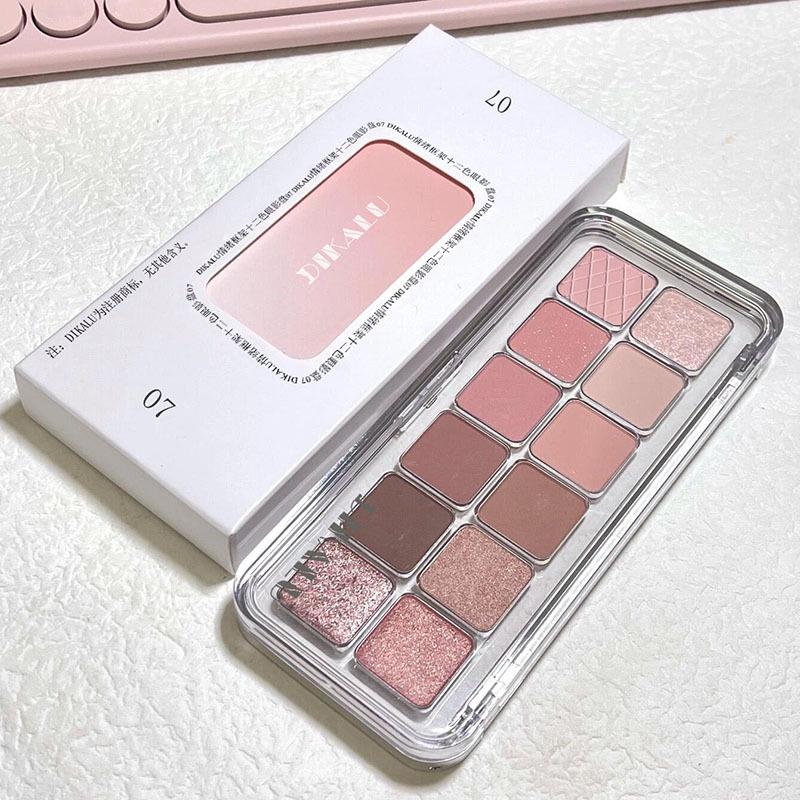 DIKALU Little Begonia 12-Color Eyeshadow Palette - 2025 Shimmer Edition