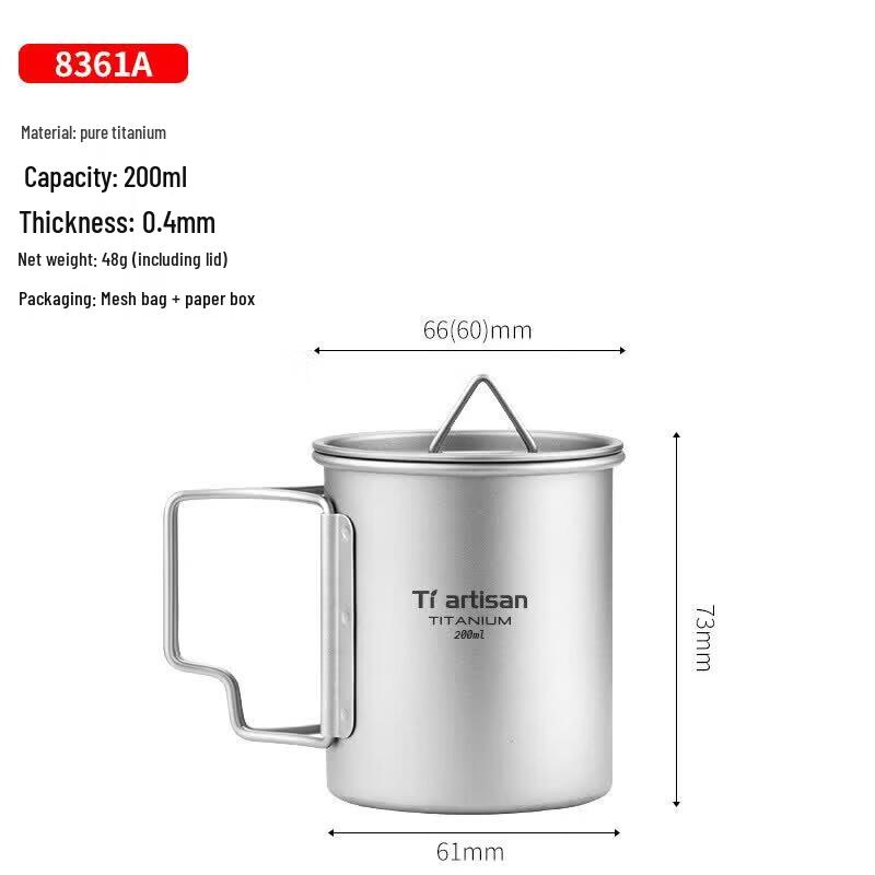 Portable Titanium Camping Mug