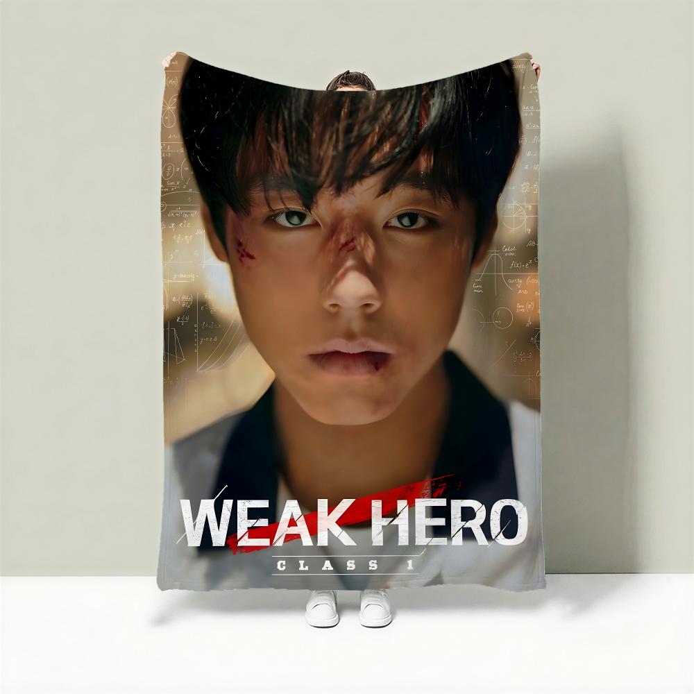 Drama W-Weak Hero Class 2 Throw Lightweight 240g Flannel Blanket Soft Skin-friendly for Summer Cooling 75cmx90cm