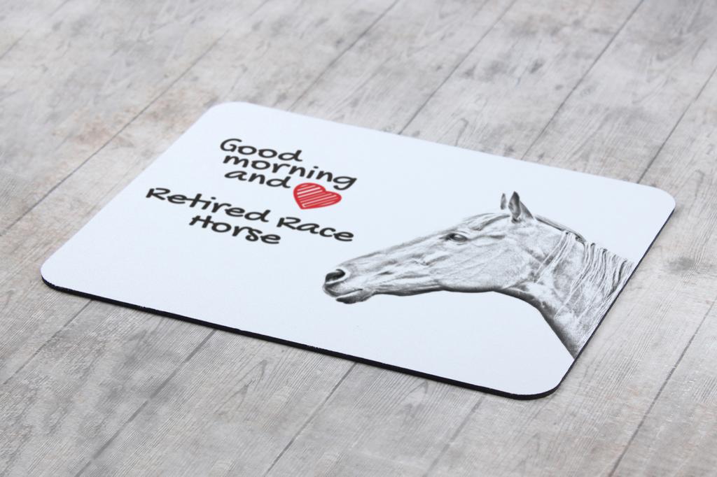 Retired Race Horse - mouse pad com estampa, mouse pad personalizado com um cavalo, gadget exclusivo para um funcionário de escritório da marca Art-Dog