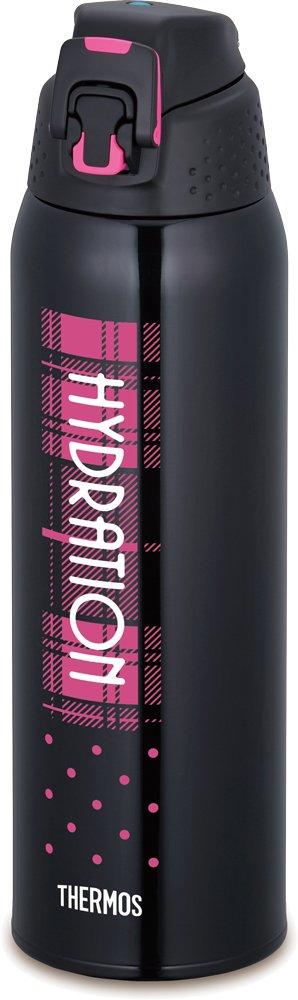 Termoska vakuově izolovaná sportovní láhev otevřená růžová kontrola [Typ jedním dotykem] 1,5L FFZ-1501F P-CH