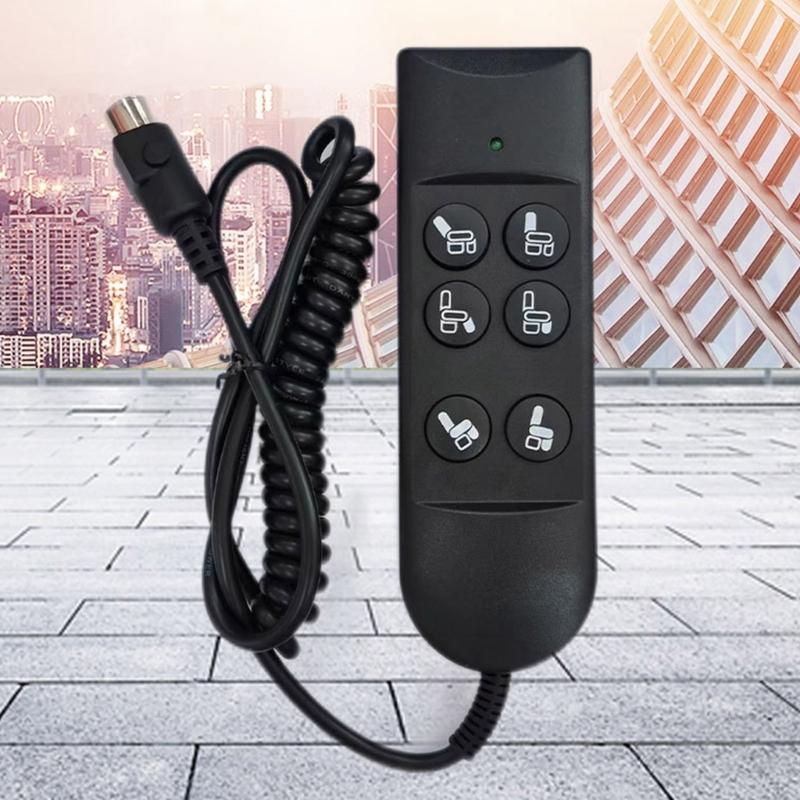Electric Sofa Manual Hand Controller 6 Button 5 Pins Hand Switches for Power Sofa and Lift Chairs Easy to Install