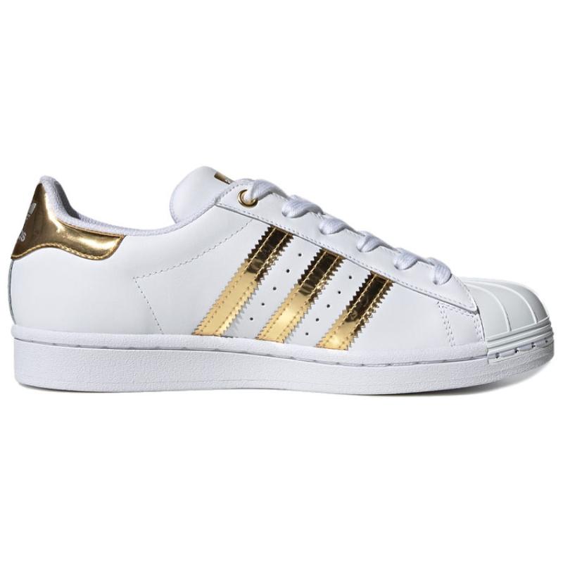 Adidas Women's Superstar Metal Toe 'White Gold Metallic' Women's Sneakers FV3330