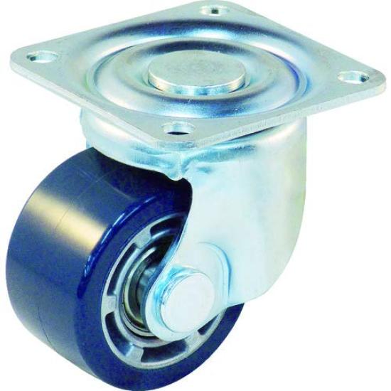 

TRUSCO Swivel Urethane 65mm TYHSU-65 Low-Profile Heavy-Duty Wheels,