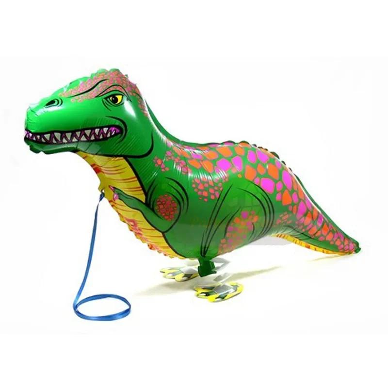 Cute Walking Animals Foil Balloons Pet Cat Giraffe Dinosaur Frogs Walk Helium Balloon Baby Shower Birthday Party Decorations 1Pc