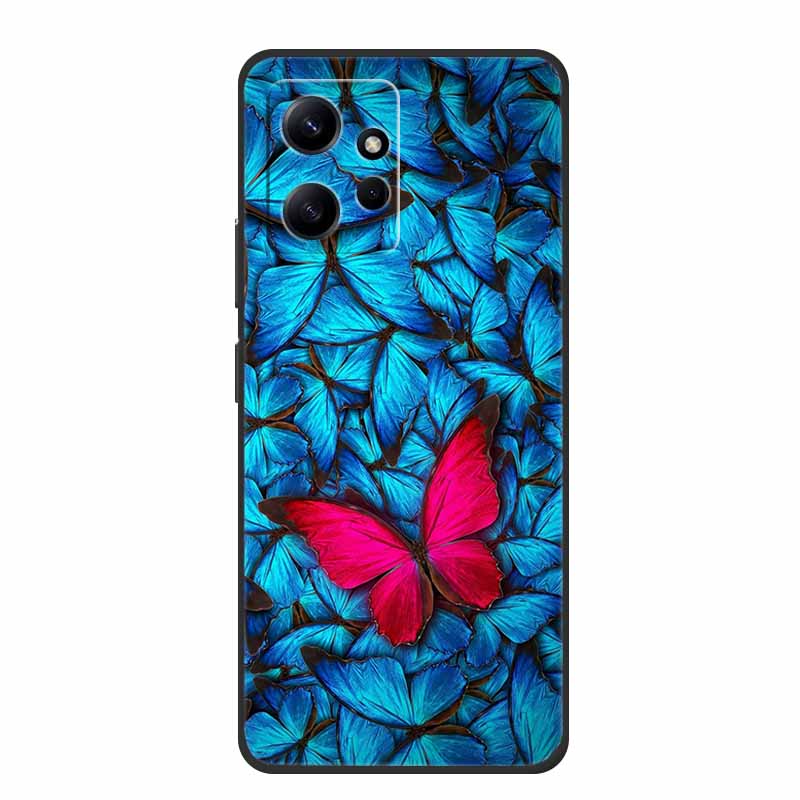 Für Xiaomi Redmi Note 12 4G Hülle Tiere Weiches Silikon TPU Handyhüllen Rückseite für Redmi Note12 4G Mode 23021RAA2Y Fundas