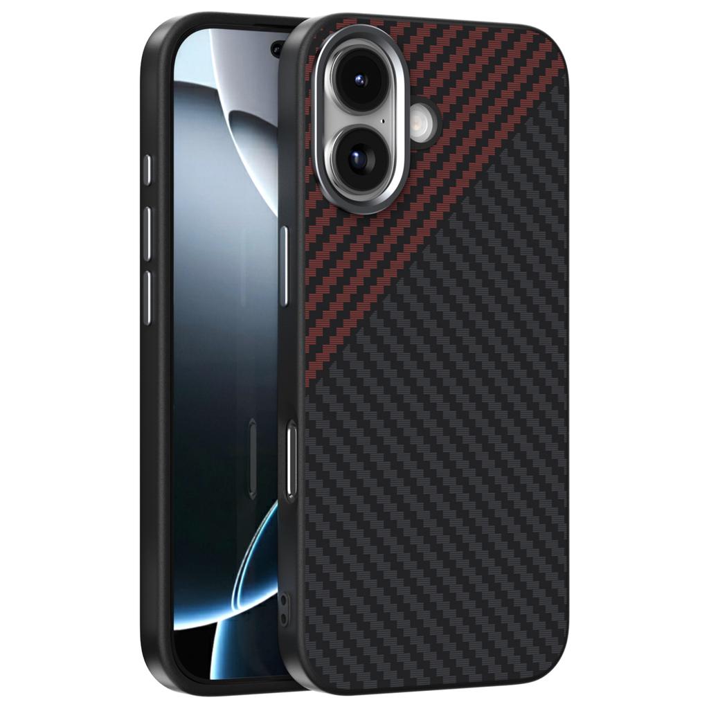 ABEEL For iPhone 17 Case Compatible with MagSafe Carbon Fiber Texture Back Cover