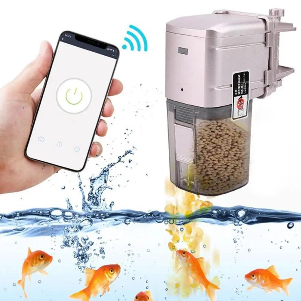 Aquarium Fish Tank Charging Fish Tank Intelligent Remote Automatic Fish Feeder Remote Control Fish Tank Aquarium Feeder