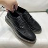 Men's Classic Retro Brogue Shoes Mens Lace-Up Leather Dress Business Office Men Wedding Party Derby Shoe Height Increasing Shoes