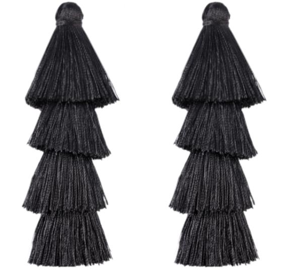 4pcs/lot Gradient Tassel Pendants Four Layers Polyester Tassel Pendants For Jewelry Making DIY Earrings Charms Accessories