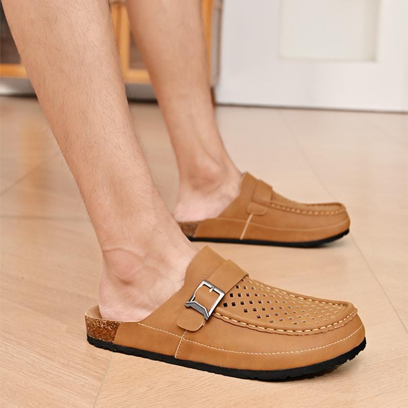 Summer Casual Versatile Slippers for Men's Trend, Anti Slip, Comfortable, Breathable, Fashionable Men's Shoes, Sandals