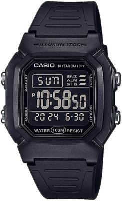 Standard Digital Men's Watch W-800H-1BV Black with Inverted LCD Display (Imported)