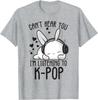Cant Hear You Im Listening Kpop Rabbit Kpop Merchandise TShirt  Harajuku Y2k Top Graphic T Shirts Cotton Shirts for Women