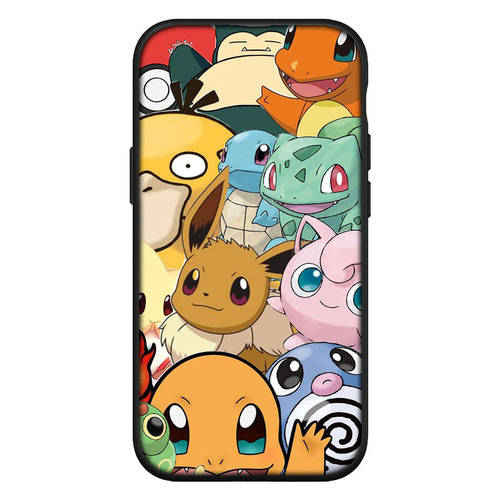 Cover for iPhone 17 16 15 Xiaomi Poco Redmi Note 14 13 12 11 Pro Max X 9 16e Samsung Galaxy S25 S24 S23 OPPO Huawei Eevee Pokemon Pikachu Phone Case
