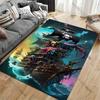 Pirate Ship with Menacing Creatures Carpet Yoga Living Room Room Decor Children's Crawling Mat Doormat Area Rug Games Mat