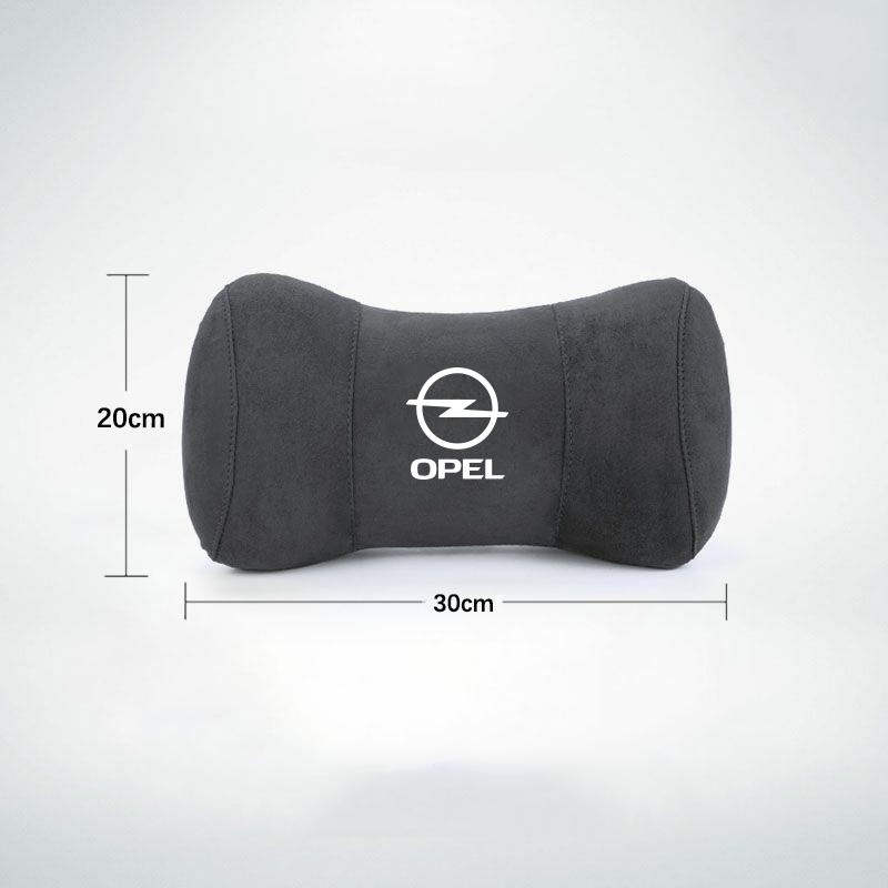czlsev1 Car Seat Headrest Suede Neck Pillow Head Cushioning For Opel Astra Grandland Corsa Mokka Frontera Insignia Zafira Vivaro Karl