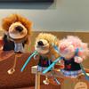 Top Cute Denim Mini Nin Lion Plush Cartoon Doll Toy Pendant Keychain For Gifts
