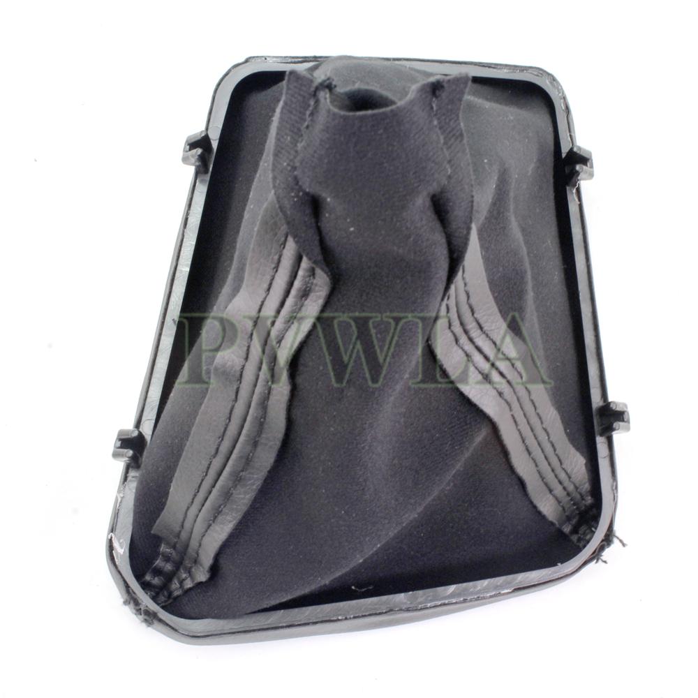 The Car Shift Gear Stick Manual Shift Boot Black Leather Boot With Frame For BMW E30 E36 E39 E46 E90-93