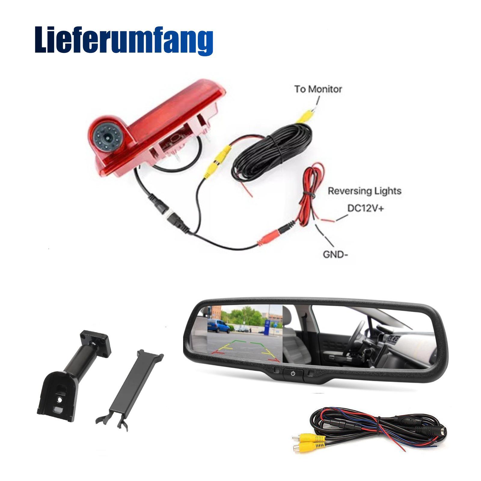 

Opel Vivaro/Renault 4.3 Rearview Mirror Display Reverse Camera