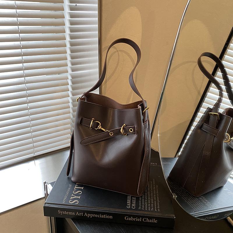 Premium commuter bag women's 2025 autumn tide fashion retro versatile shoulder bag large capacity tote bag