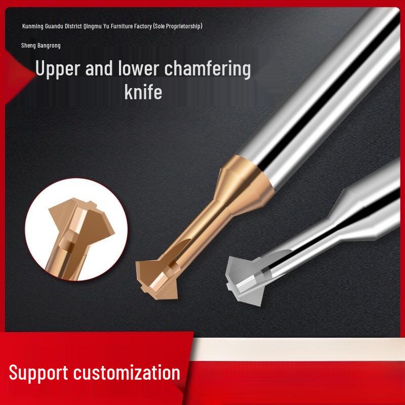 Tungsten Steel Double-Sided 90° Chamfering Tool for Steel and Aluminum