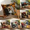 Festival Day Of The Dead Art 4 Pillow Case Linen Cushion Covers For Decorative Sofa Home Pillows Case Car Chair Pillows Cases