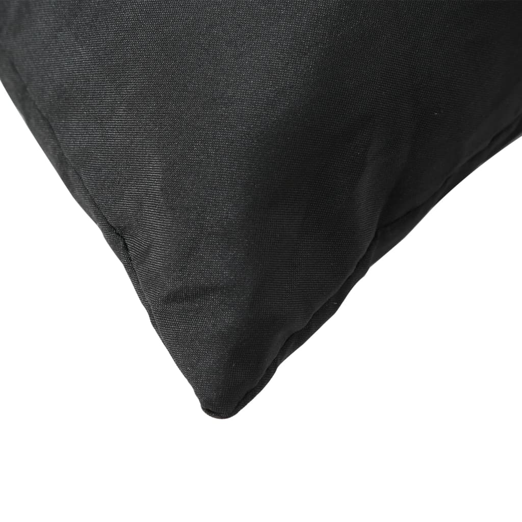 3 Piece Pallet Cushions Black Oxford Fabric