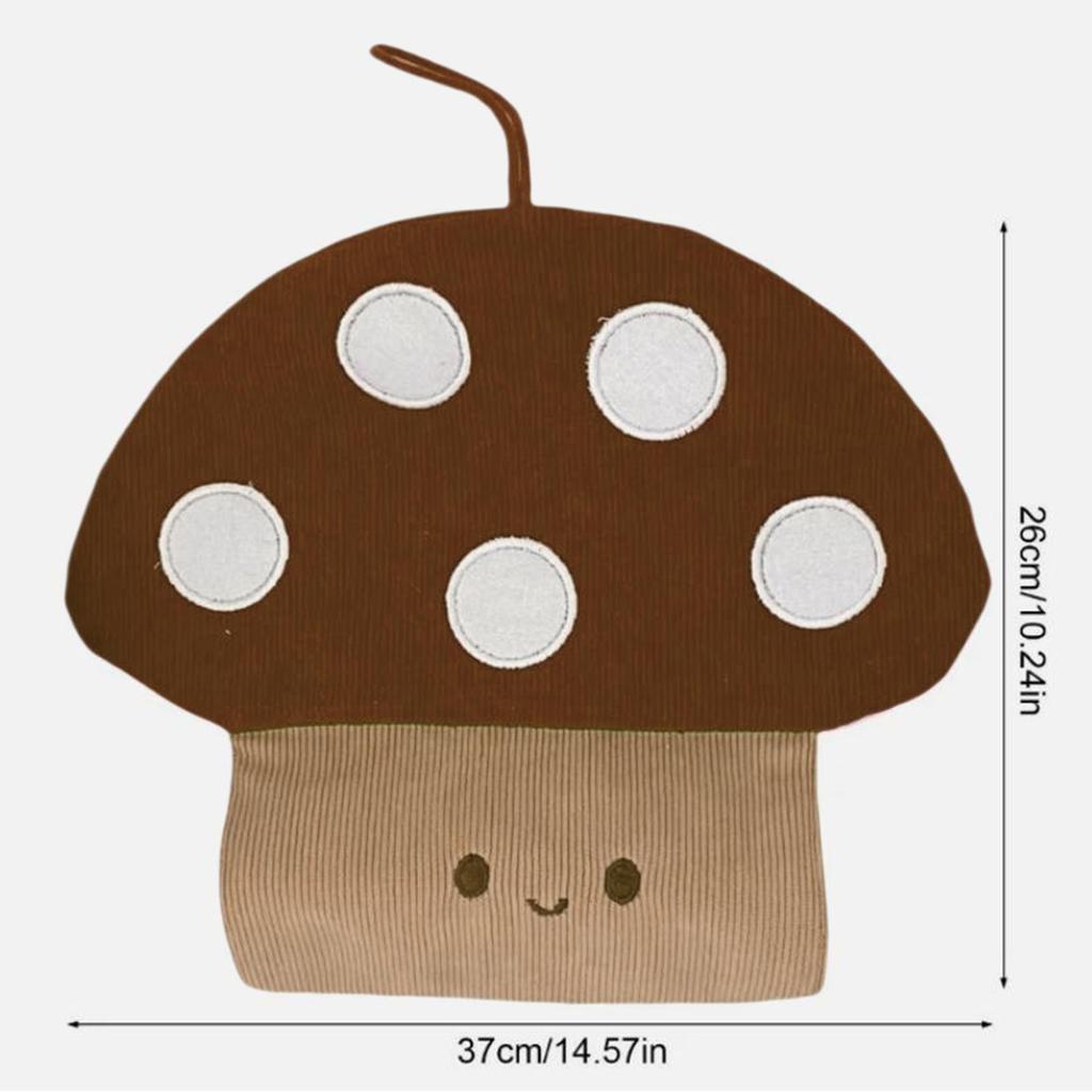 Mushroom Tissue Box Cover Modern Creative Wall Mounted Decorative for Bedroom Home Decoration Living Room Bathroom Ornament