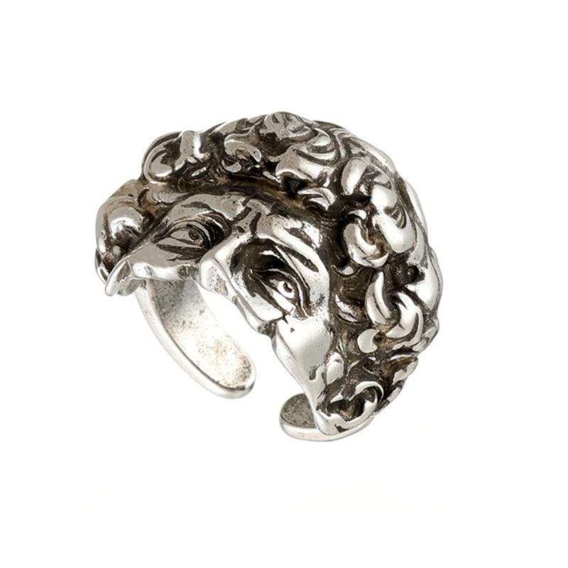 Artistic Broken Silver Ring Crafted From Artist Statue Sturdy Silver Jewelry For Unique Style And Special Occasions 1