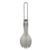Tytanowy składany spork lekki outdoorowy spork obiadowy sztućce do podróży kempingu wędrówek z plecakiem