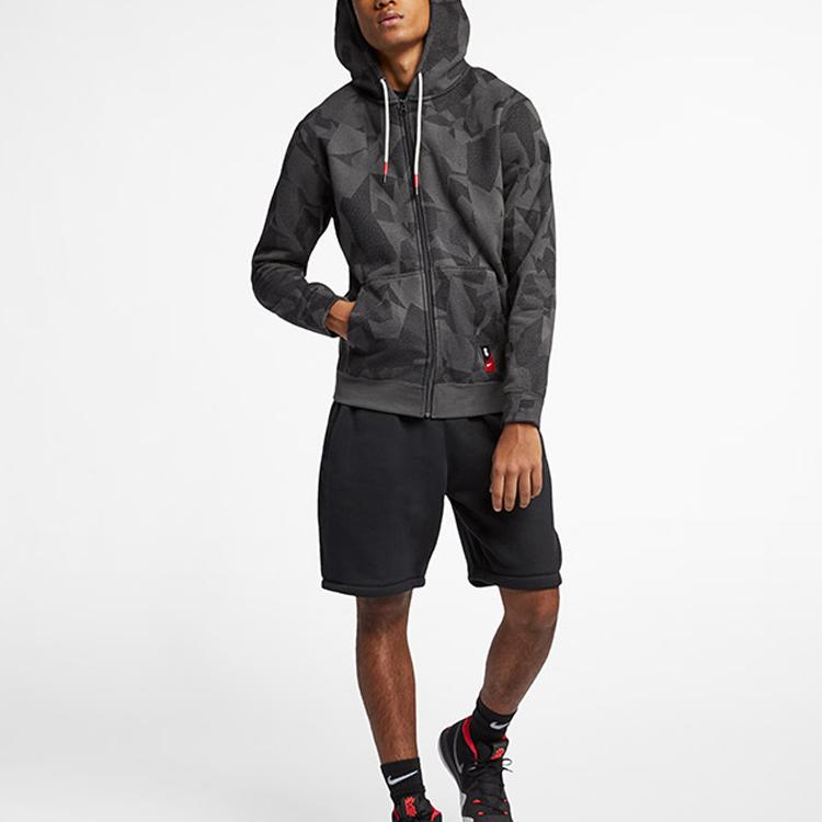 Nike Kyrie Basketball Sports Fleece-Lined Jacket Men Jacket Gray AJ3386-010