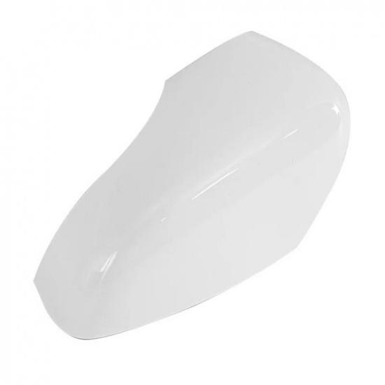 For Renault Clio MK4 2012- Left Side Door Wing Mirror Cover Cap Case White