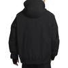 Nike Solid Color Zip-Up Hooded Jacket with Drawstring and Long Sleeves Men Outerwear Black DV7465-010