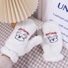 Süße Winter Mädchen Cartoon Frauen Vollfinger Bärenhandschuhe Warme Fäustlinge Plüschhandschuhe