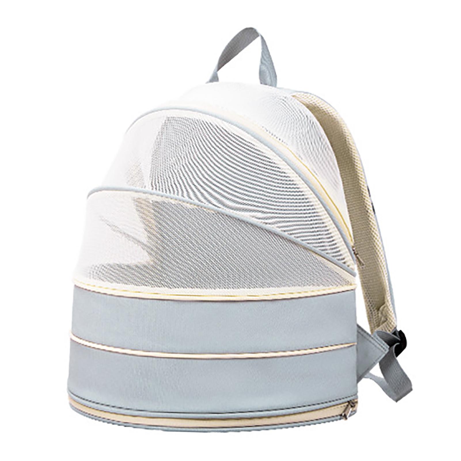 

Рюкзак-переноска для кошек и домашних животных, дышащий, двойного использования, расширяемая сумка-домик для собак для питомцев малого и среднего размера синий