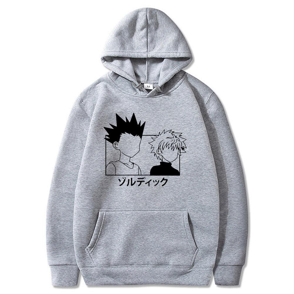 Hunter X Hunter Anime japonez amuzant Killua Eyes Killua Hanorace stil Hanorace Streetwear pentru femei/bărbați Hanorac supradimensionat