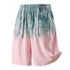 Men's Plus Size Tie-Dye Gradient 2-Piece Set, Waffle Knit Tank Top & Shorts (5XL-11XL)