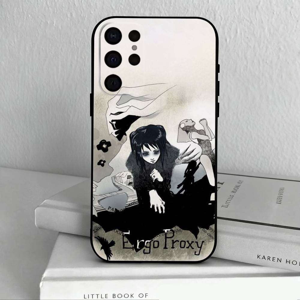 HOT Anime E-Ergo-O P-Proxy   Phone Case For Samsung S25,S24,S21,S22,S23,S30,Ultra,S20,Plus,Others Soft Black Case