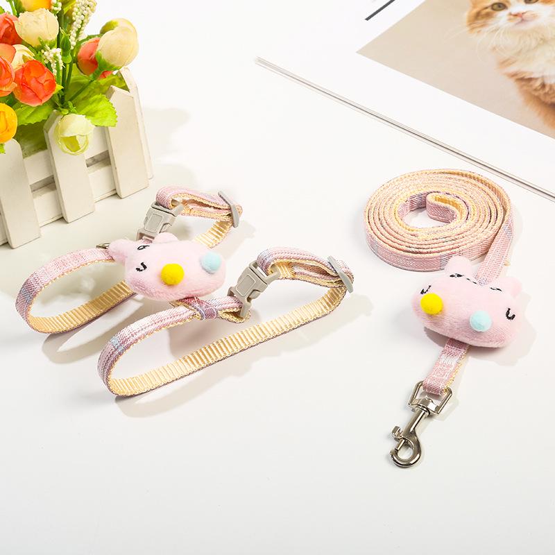 Bumblebee Vest Style Dog Leash and Collar Set for Medium and Small Dogs
