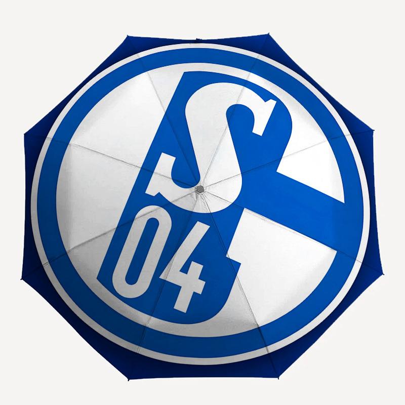Schalke 04, - Automatic Opening and Closing, 8-rib Structure Portable Umbrella, Suitable for Men and Women In All Seasons - Perfect Gift for