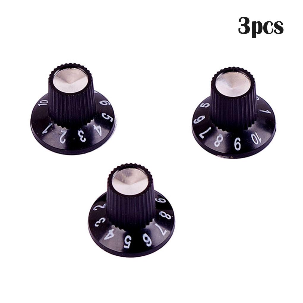 Practical Guitar Amp Knobs Plastic Skirted Knobs Speaker Audio Hat Anti-skidding Volume Potentiometer Caps Guitar Accessories