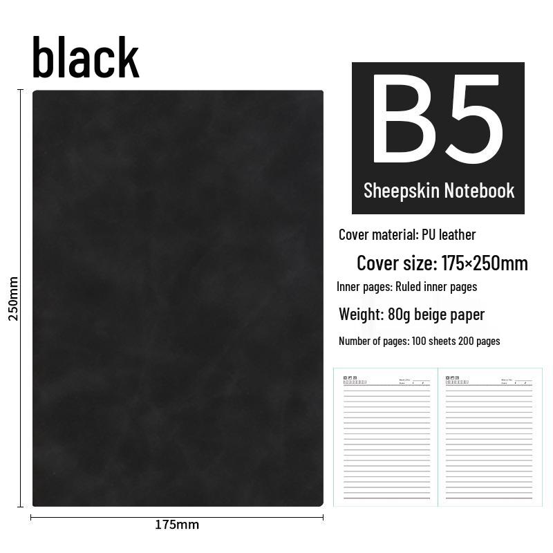High-End Soft Leather Business Notebook with Magnetic Buckle and Custom Logo - Ideal Gift Set