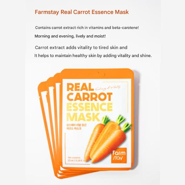 Farm Stay Real Essence Mask Combo Pack Ver.2 (1BOX / 12 Sheets) 23ml / 0.78 fl.oz. per sheet (3 Options)