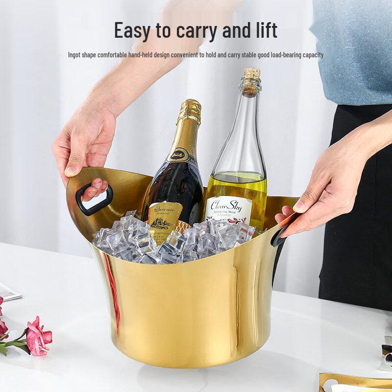 Green Umbrella Stainless Steel Champagne Ice Bucket
