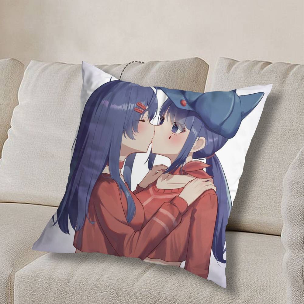 Evil CUTE M-MiSide Mita Pillow Case Square Double-Sided Printing Short Plush Sofa Cushion Cover Bedroom Bedside Pillow