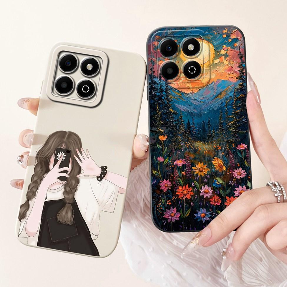 For Honor X6B Case Cover Silicone Fashion Luxury Cute Cartoon Cat Cool Painted Shockproof Phone Case For Honor JDY-LX1 JDY-LX2